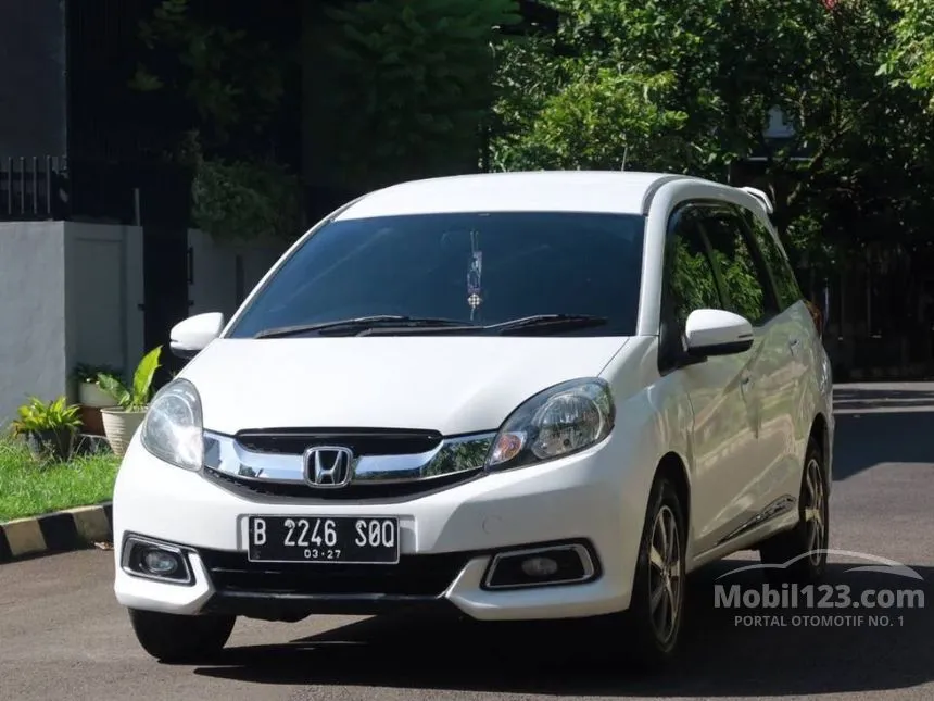 Jual Mobil Honda Mobilio 2016 E Prestige 1.5 di Banten Automatic MPV Putih Rp 137.000.000