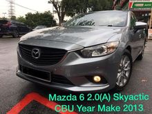 Year Make 2013 Mazda 6 2.0 SKYACTIV-G(A) CBU Facelift Full Service Record