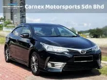 2017 Toyota Corolla Altis 1.8 G Sedan / FULL BODYKIT / SPORT MODE / LCD PLAYER / REVERSE CAMERA / FULL LEATHER SEAT / PUSH START / KEYLESS / 3 Y WRRTY