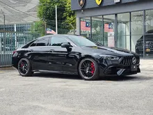 (3K KM, GRADE 5A) 2024 Mercedes-Benz AMG CLA45 S 4MATIC+ Coupe w/ Bucket Seat, Black Interior, Burmester, CLA45S, 421HP, 500NM, CLA 45