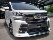 2016 TOYOTA VELLFIRE 2.5 ZG - NO GST !! MANY UNITS AVAILABLE!! FULL SPEC TO NORMAL SPEC!! YEAR 2015 TO 2016