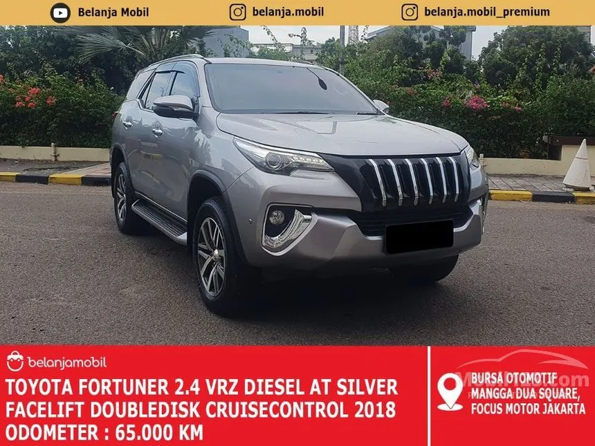 Jual Mobil Toyota Fortuner 2018 VRZ 2.4 di DKI Jakarta Automatic SUV Silver Rp 359.000.000
