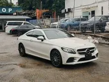 2021 Mercedes-Benz C180 1.5 AMG Line Coupe - Grade 5A, 15K KM Only, MultiBeam LED Headlights, Panoramic Roof, Airmatic Suspension, 19 Inch Sport Rim
