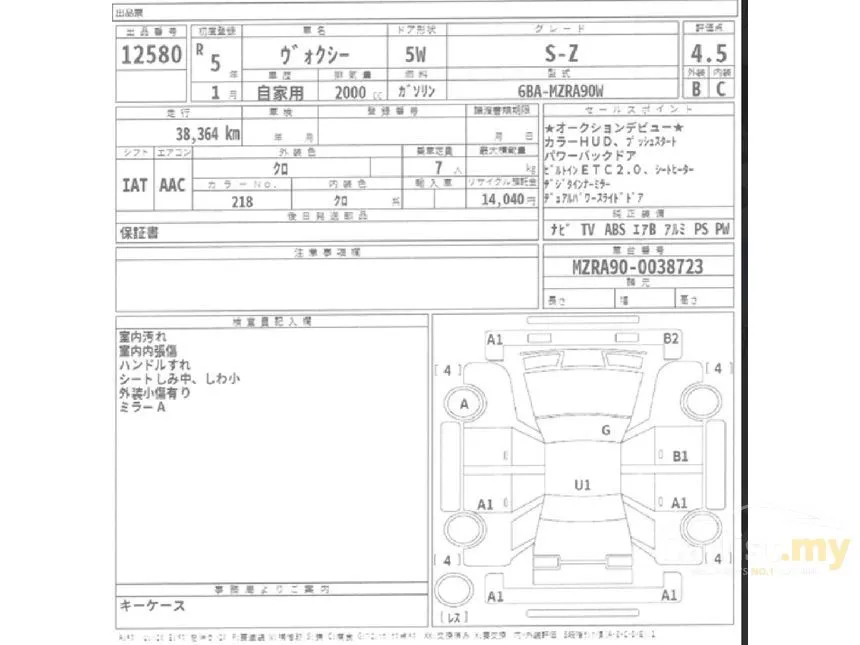 2023 Toyota Voxy S-Z MPV