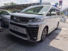 TOYOTA VELLFIRE 2.5 ZG LATEST FACELIFT 2 LED 4 CAMERA PRE CRASH DIGITAL REAR VIEW MIRROR 2018 JAPAN UNREG