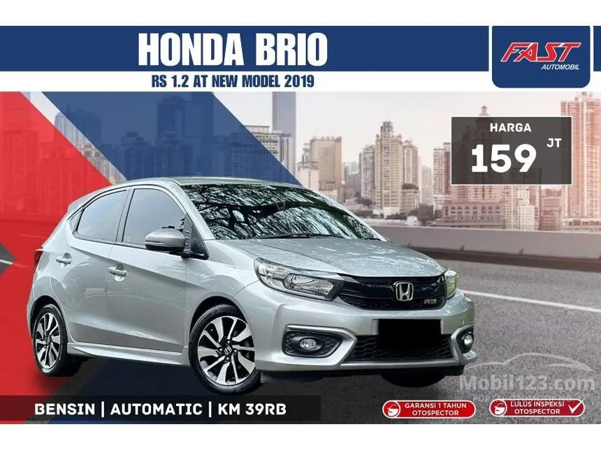 Jual Mobil Honda Brio 2019 RS 1.2 di DKI Jakarta Automatic Hatchback Silver Rp 159.000.000