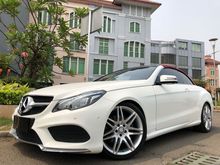 2013 Mercedes-Benz E200 2.0 Classic Sedan Reg.2014 AMG Cabriolet White On Red Top Red Km10rb TDP.250JT