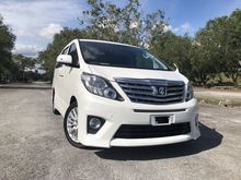 UNREG 2013 Toyota ALPHARD 2.4 S SC ZG ***NO SST***GREAT DEAL OFFER***