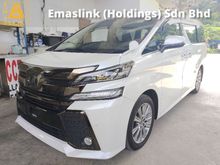 2017 Toyota Vellfire 2.5 Z Golden Eyes PRE CRASH STOP SYSTEM 360 SURROUND CAMERA FREE 3 YEARS WARRANTY