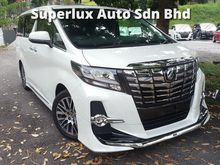 2015 Toyota Alphard 2.5 SC JBL & HomeTheater / Pre-Crash / Surround Cams / Modellista Kit / Pilot Seats / Sunroof (MANY UNITS FOR SALE! CALL NOW!)