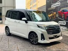 [26000KM](4.5B REPORT) TOYOTA ROOMY 1.0 TURBO [CUSTOM-GT] -BLACK&WHITE EXTERIOR,SPORT MODE,360 REVERSE CAM,POWER DOOR,AUTO HOLD,PRECRASH,RR DINING TAB