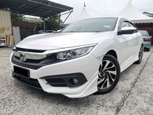 2016 Honda Civic 1.8 S i-VTEC , 1 YEAR WARRANTY , MODULO BODYKIT , R/CAM ** 1 OWNER **