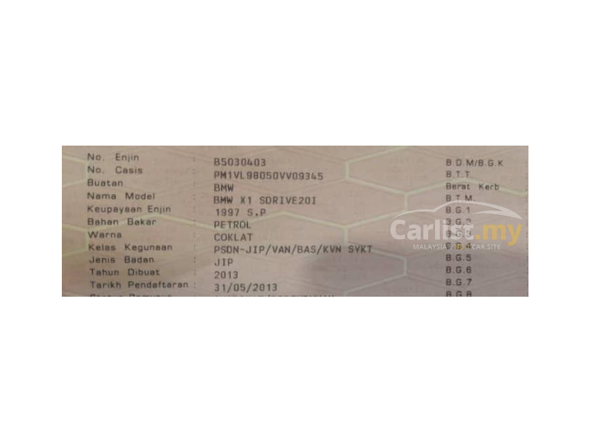 Bmw X1 2013 Sdrive20i 2 0 In Kuala Lumpur Automatic Suv