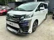 Recon 2019 Toyota Vellfire 2.5 ZG (A) FULL SPEC SUNROOF FULL MODELISTA BODYKIT DIM BSM JBL 4CAM NEW FACELIFT JAPAN SPEC UNREGS