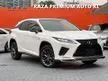 Recon 2021 Lexus RX300 2.0 F Sport SHOWROOM CAR MARK LEVINSON 360CAM RED NAPPA LEATHER GRADE 5A PANORAMIC SUNROOF HEAD UP DISPLAY FULL SPEC YEAR END SALE