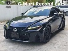 SUNROOF-BSM-PBOOT-2022 Lexus IS 300 2.0 F Sport Mode Black S-8YR WARRANTY