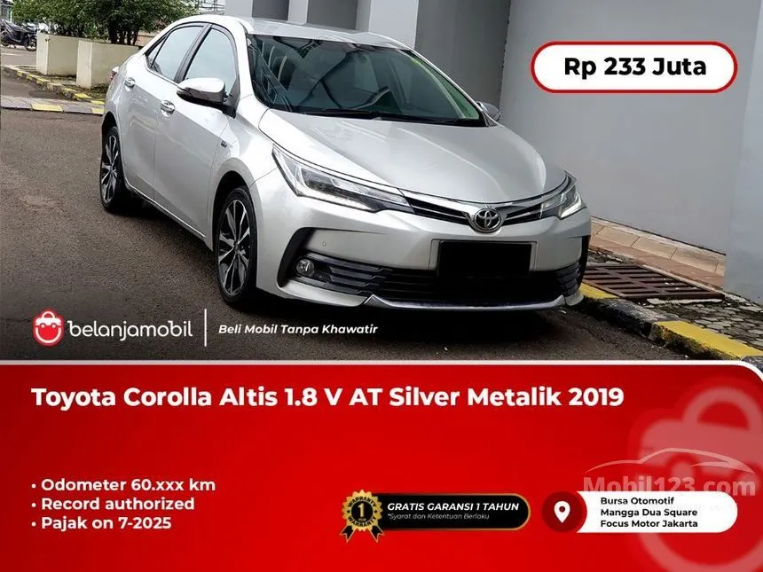 Jual Mobil Toyota Corolla Altis 2019 V 1.8 di Jawa Barat Automatic Sedan Silver Rp 233.000.000