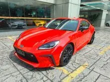 2023 TOYOTA GR86 2.4 RZ (A) COUPE (26K KM) GRADE 4.5B - UNREG $ OFFER $ HURRY $