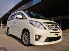 2013 Toyota Alphard 2.4 G 240S Gold 2PowerDoor PowerBoot SemiLeather Unreg