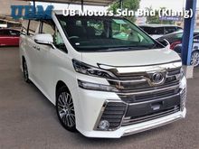2015 Toyota Vellfire 2.5 Z G Edition - Biggest Sales - Actual Mileage - Tiptop Condition - Genuine Spec - KL AP - New Arrival Stocks - Many Units