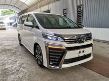 2019 Toyota Vellfire 2.5 ZG / SUNROOF / 3 LED / DIM / BSM / ROOF MONITOR