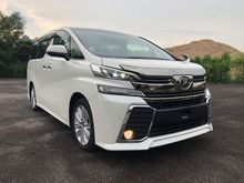 2017 Toyota Vellfire 2.5 MPV ZA 7 Seater Roof TV 2 Power Door Good Condition In Town