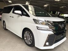 2016 Toyota Vellfire 2.5 ZA ZG Golden Eyes - FULL Alpine Set - Sunroof - COOLBOX