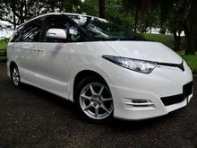 2008 Toyota Estima 2.4 Aeras MPV FULL SPEC 2 POWER DOOR Push Start Keyless Entry Reverse Camera Paint Pearl White Accident Free