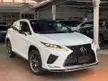 Recon 2020 Lexus RX300 2.0 F Sport SUV+Panoramic Roof+Bsm+Hud+3 Eyes Led+Power boot+Mark Levinson+Gred 6A+Warranty by Smart