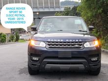 FREE 3 YEARS WARRANTY 2015 LAND ROVER RANGE ROVER SPORT SE 3.0CC PETROL / 5 CAMERA /ALPINE ROOF MONITOR / AIRMATIC /POWER BOOT / FULL LEATHER 5 SEATER SUV # Max 012-201 6830