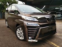 2018 Toyota Vellfire 2.5 Z BROWN BSM JBL OFFER UNREG