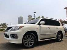 LEXUS LX570 F-SPORT 2010 WHITE ON GREY 4WD ( FACELIFT 2014 ) TDP 225JT