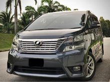 2012 Toyota Vellfire 2.4 Z P 1VVIP OWNER LOW MILE YRS END PROMOSI FREE 3 YRS WARRANTY FREE TINTED