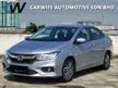 Used 2018 HONDA CITY GM6 1.5 V SPEC FACELIFT PADDLE SHIFT LEATHER SEAT LODY ONWER - Cars for sale