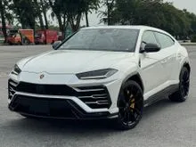2021 Lamborghini Urus 4.0 SUV (Japan Spec) 6 Mode, AKRAPOVIC Exhaust, HUD, Yellow Brake Calipers
