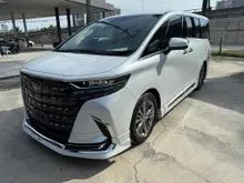 2024 Toyota Alphard 2.5 Z SPEC MODELIST BODYKIT DIGITAL INNER MIRROR BLIND SPOT 360CAMERA GRADE 4.5/A UNREGS