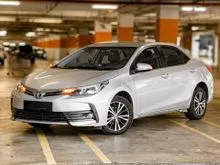 2018 Toyota Corolla Altis 1.8 G Sedan - Low 69k Mileages - Accident Free - 1 Owner