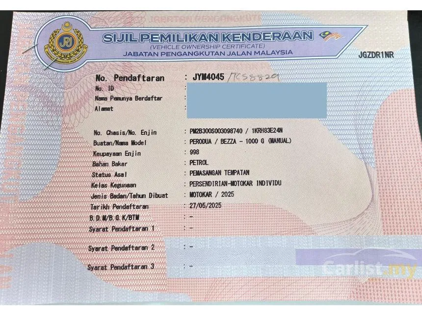 2025 Perodua Bezza G Sedan