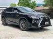 Recon 2018 Lexus RX300 2.0 F-SPORT UNREG JAPAN SPEC 3LED HUD LTA PWR BOOT WITH 5YRS WARRANRTY SPECIAL OFFER LAST UNIT CASH REBATE - Cars for sale