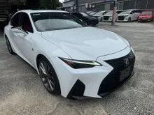 2021 Lexus IS 300 2.0 F Sport [ High Spec ] Red Interior / 360 Camera / Memory Seats / Aircond Seats / Sunroof / 3 LED Headlamp [ RECON UNREGISTER ]