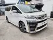 Recon 2020 Toyota Vellfire 2.5 Z G Edition MPV ZG/ INCLUDE TAX AND SST / PILOTS SEAT