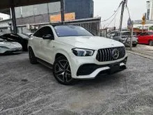 2021 Mercedes Benz GLE53 3.0 AMG COUPE Full Spec/Panroof/Burmester/Air Suspension/Black Interior/HUD/360 Cam/Unregister