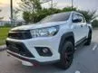 Used REG 2016 2.4 TRD SPORT Toyota HILUX VNT FACELIFT BODYKIT & PUSH START & KEYLESS SYSTEM ORI LEATHER SEAT * ORIGINAL CONDITION NO OFF ROAD 4 NEW TYRES