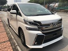 TOYOTA VELLFIRE 2.5 ZG 2017 UNREG