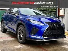 2021 Lexus RX 300 2.0 F Sport SUV Panroof,HUD,BSM,Surround View Cameras, Pre-Crash Safety Rear,Power Reclining Seat 3 Eyes,LED Headlamp,20 Rims
