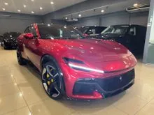 Ready Stock 2024 Ferrari Purosangue 6.5 SUV ROSSO MAGMA Special Paint Genuine Low Mileage