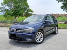 2018 Volkswagen Tiguan 1.4 TSI Highline MEMORY + ELECTRONIC SEAT / POWER BOOT SUV