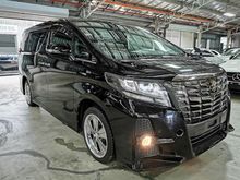 2017 Toyota Alphard 2.5SA TYPE BLACK PRE CRASH SAFETY SYSTEM POWER BOOT ROOF MONITOR 4YEARS WARRANTY UNREGISTERED