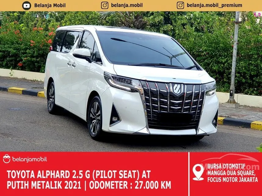 Jual Mobil Toyota Alphard 2021 G 2.5 di DKI Jakarta Automatic Van Wagon Putih Rp 984.000.000