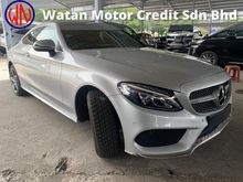 2017 Mercedes-Benz C200 2.0 AMG Coupe Unregister 3K Genuine Miles Local Ap Burmester Surround Sound Panoramic Roof Power Boot Keyless Entry PushStart